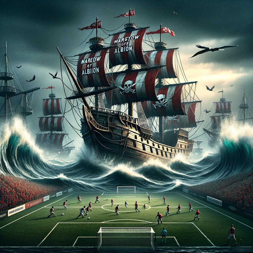 ⚓️ Captains Log: We faced Colmel Athletic and the sea turned treacherous! S.Taketa struck first at 57’, but Moussa Kadjo roared back with two goals at 66’ and 85’. We claimed victory 2-1! Maretow Albion sails high at 46 points, me hearties! 🏴‍☠️ #Footium #PirateSoccer
