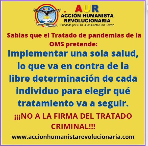 GuerreraHumana's tweet photo. #AUR Convoca a los pueblos a manifestarnos çontra el acuerdo de pandemias que pretende firmarse  este 19 - 27 de mayo, donde quieren OTORGAR a la #OMS el control absoluto sobre las naciones del mundo 
#stoptratadopandemico #stopOMS
#GOLD #25MAlBolsillo #LigaProBlema #NielsOlsen https://t.co/Kkjd4nNEcv