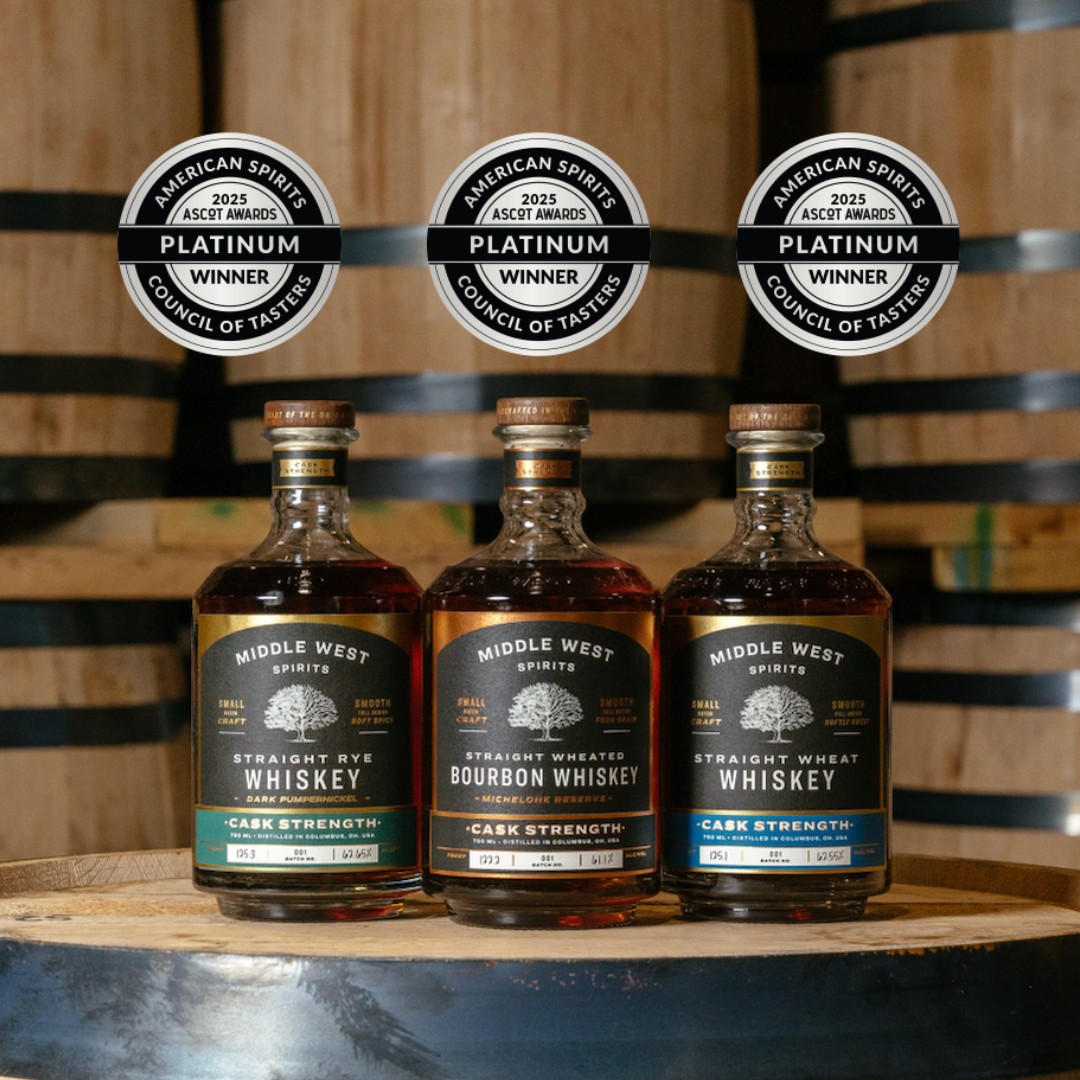 MiddleWestSpts's tweet photo. Double Platinum for our Dark Pumpernickel Rye Cask Strength Single Barrel, four more Platinums for the Cask Strength Series + Vino de Naranja Double Cask.

Thank you to the ASCOT Awards for the recognition!

Honored, humbled, and grateful would be an understatement. https://t.co/2rUEJEVtFA