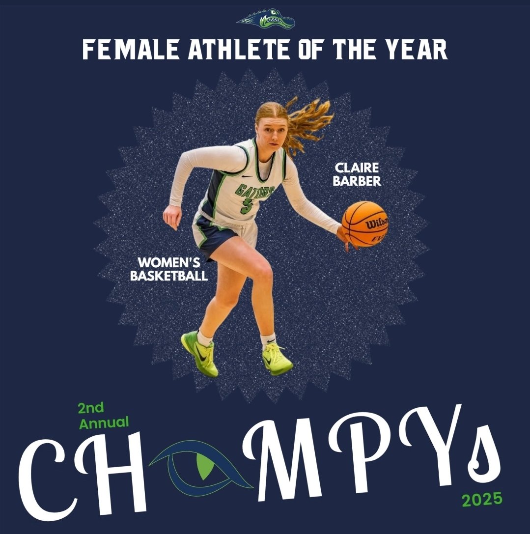 G_L_ATHLETICS's tweet photo. #CHOMPYs 2025!
Congrats to Claire Barber from @G_L_WBB, this year's Female Athlete of the Year! https://t.co/q3WY6z1yLe