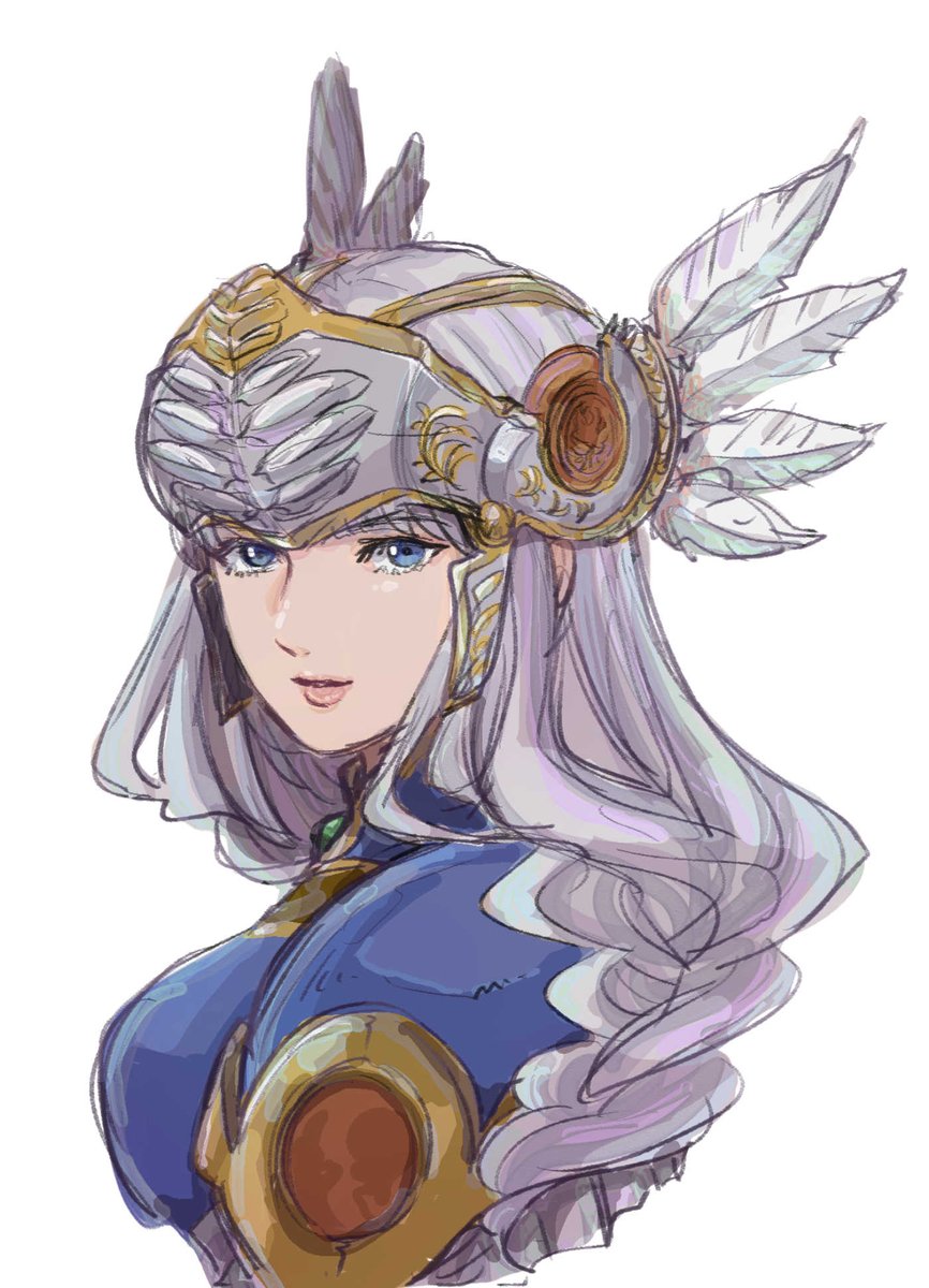 「※VP※ つい夜更かしをしてレナスを描いてもたね…ラブだね… 」|もちこのイラスト