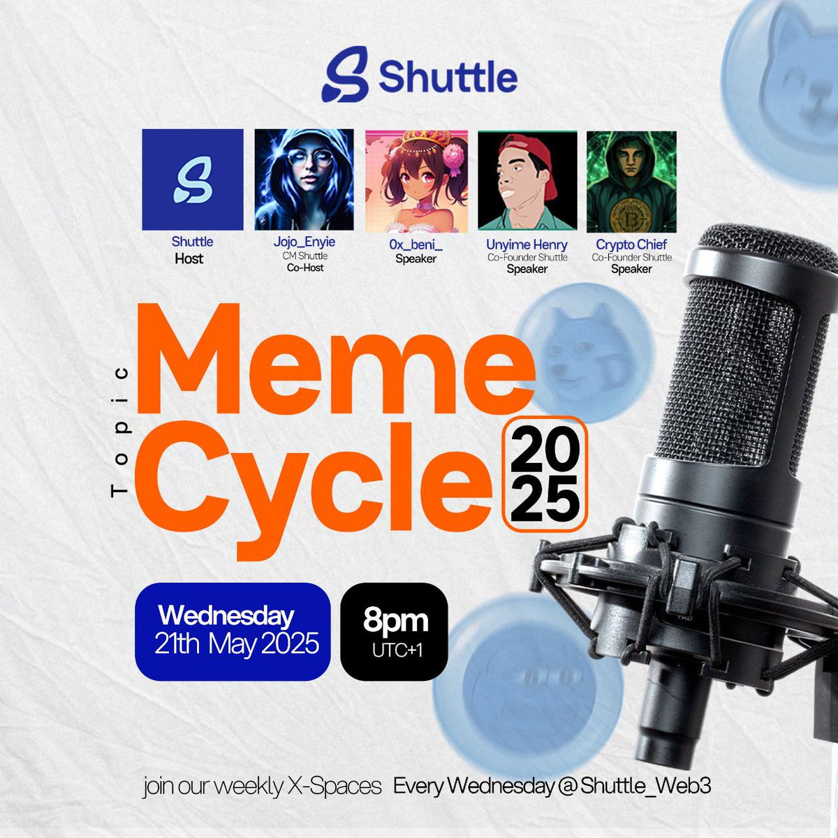 We are moving into another cycle of memes. Will this be bigger than last year's buzz?

We'd be joined by <a href="/0x_beni_/">Beni💗</a> to discuss the meme cycle for 2025, what's been cooking and how to play smarter if you are degenerate or an educator 

📆 8pm UTC+1
🔗 x.com/i/spaces/1OwxW…