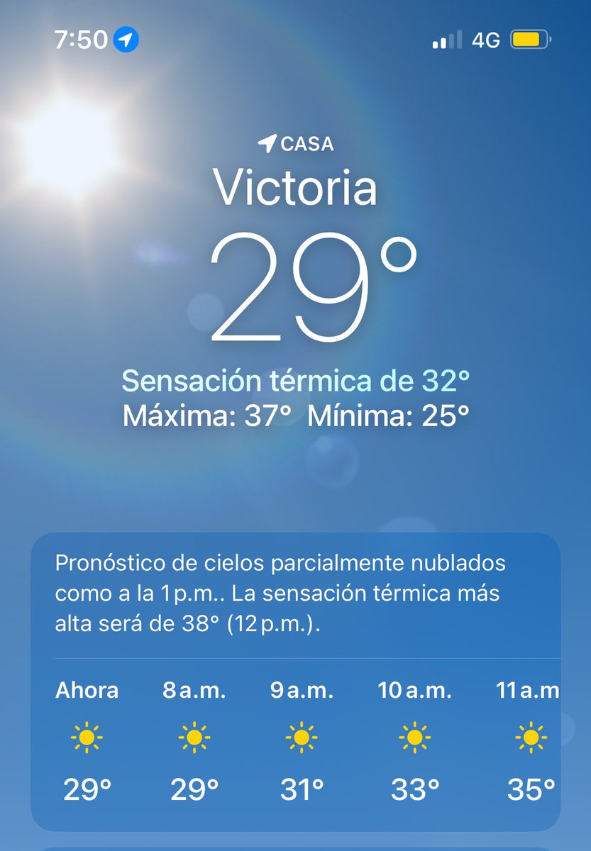 jessreyeees's tweet photo. Vete al chorizo 7:50 de la mañana y ya estamos a 29 grados, dios mío sácame de aquí 😓 https://t.co/nN4ZKV33Il