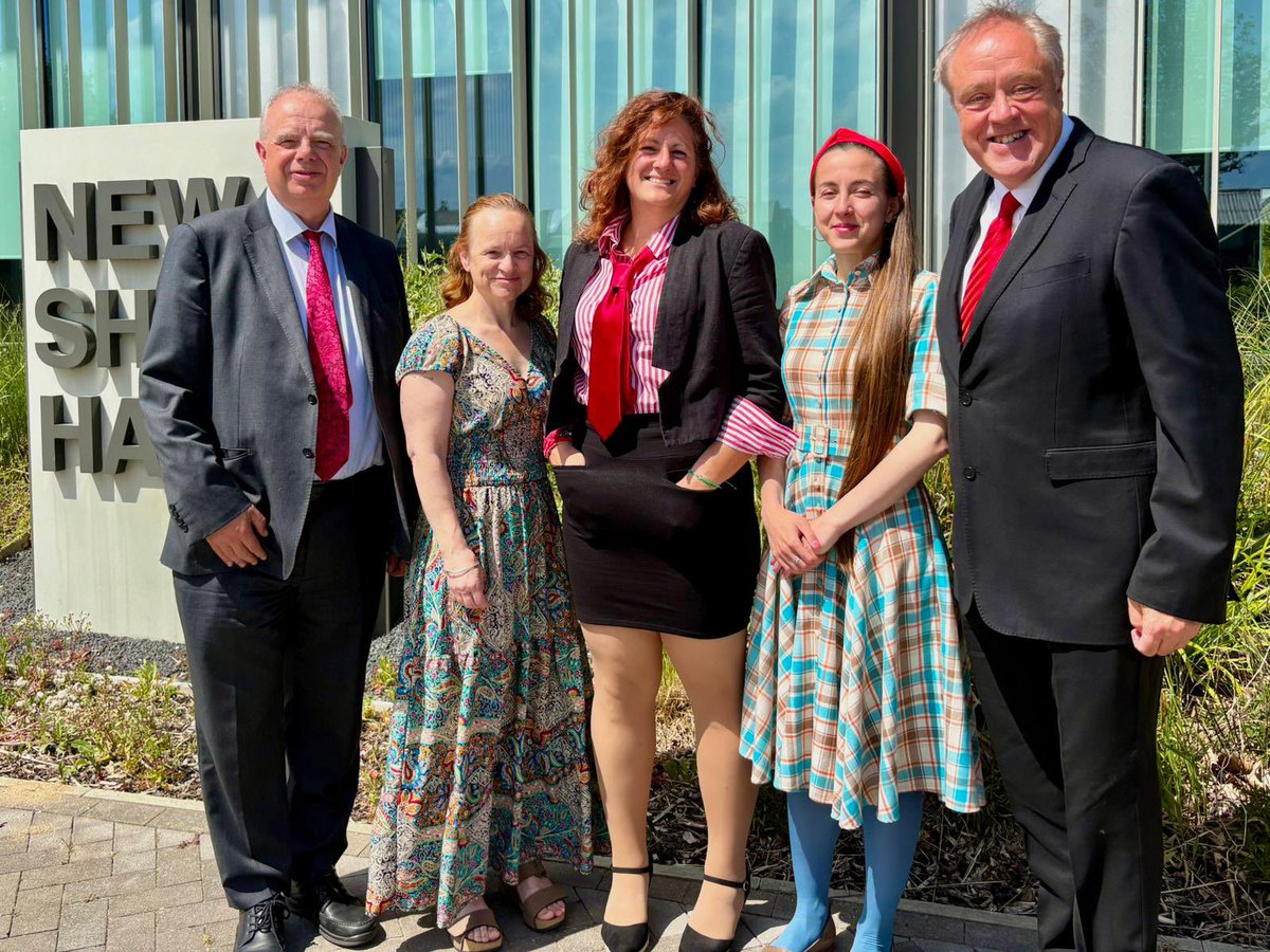 The Labour group at the County Council AGM today - a short meeting mainly about appointments, including the chair and vice chair of the council. 

Congratulations to Cllr Peter McDonald (Chair) and Cllr Tom Sanderson (Vice-Chair).