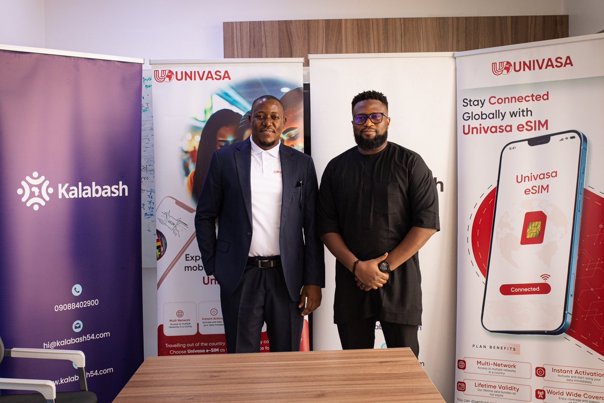 Kalabash54's tweet image. Univasa, Kalabash54 seal Partnership to Launch Travel data for international travellers.
#trending #kalabash #explore #travelsmart #stayconnected #kalabash54 #univasa