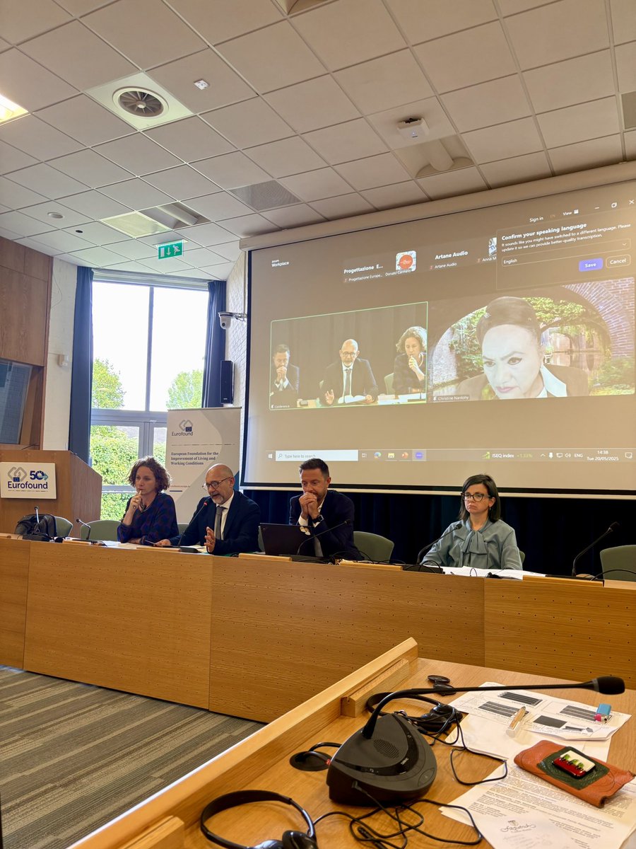 MargheRoi's tweet photo. 🟢 Now live: the roundtable “CFR Across Generations: Inclusive Family Policies”.
With Christine Nanlohy (@AGE_PlatformEU), Silvia Stefanovichj (@CislNazionale), Marianna Baggio (@eurofound), Igor Dò (@UniCredit_IT). Chair: Domenico Iodice (@FirstCisl). https://t.co/BcA9ItUPQy