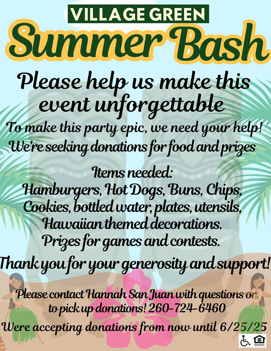 biggsPM's tweet photo. You Made It Happen—Let’s Do It Again!
Last summer, the Village Green community came alive with joy, thanks to generous donors in the community. We’re gearing up for this year’s bash and need your help to make it just as special. https://t.co/UwDvFfuSk5