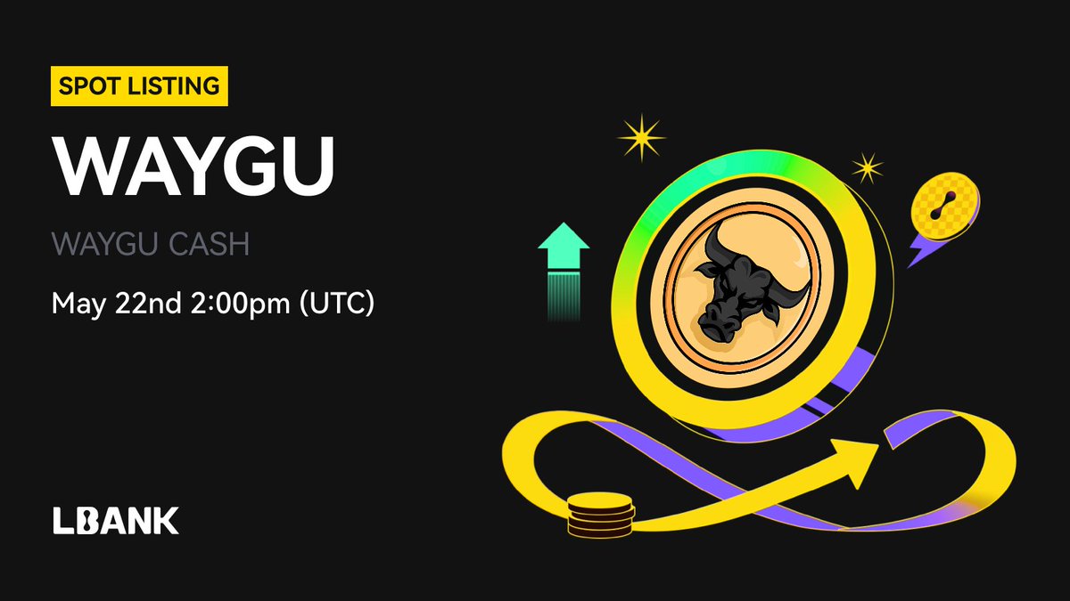 LBankUpdates's tweet image. 🌈  New #listing

🌟 $WAYGU (WAYGU CASH) will be listed on LBank! @waygucash 

A memetic movement of strength, honor and conviction.

❤️ Details: is.gd/0DhzWP