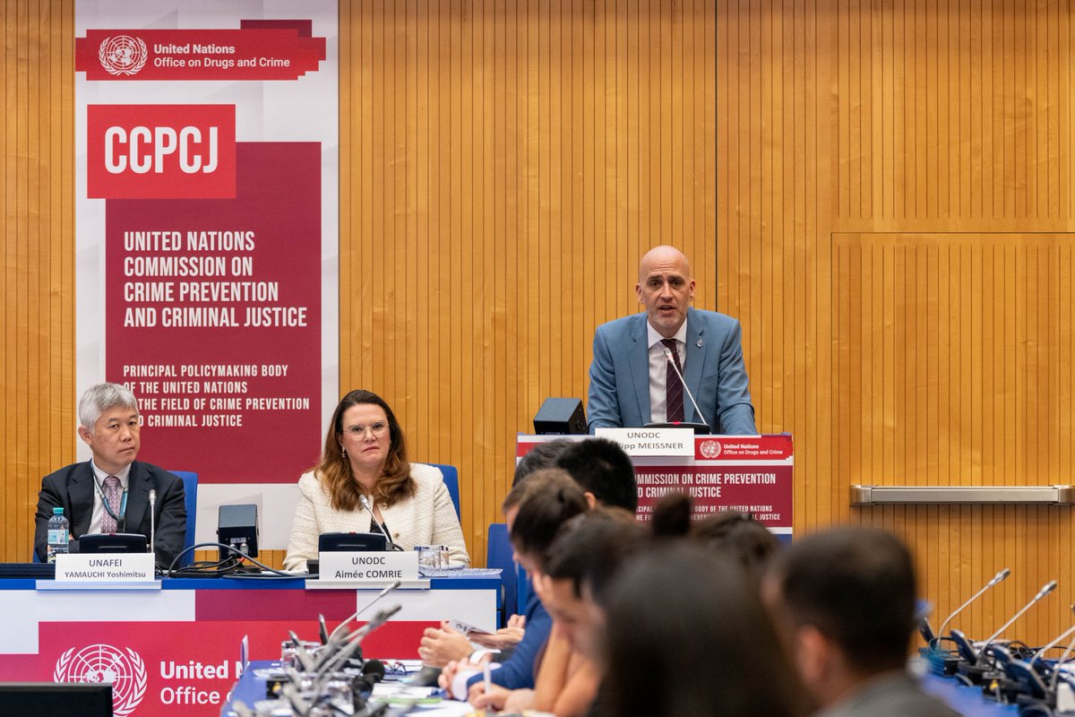 UNODC's tweet photo. Behind every effort to reduce reoffending is a belief that people can change, and that societies are safer when they do.

At #CCPCJ34 today, the UN Model Strategies on Reducing Reoffending were presented, setting the stage for a new UN standard to strengthen rehabilitation. https://t.co/yUKIiWCjoM