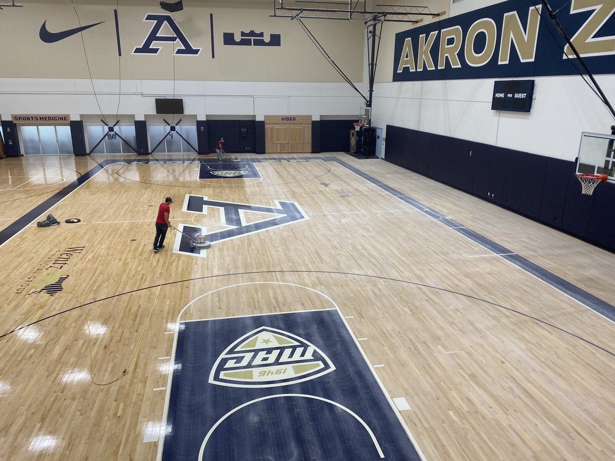 Akron Zips Athletic Facilities & Operations (@zipsfacops) on Twitter photo Summer time <a href="/uakron/">The University of Akron</a> means court reconditioning time for our teams. <a href="/ZipsMBB/">Akron Zips MBB</a> <a href="/ZipsWBB/">Akron Zips Women’s Basketball</a> <a href="/ZipsVB/">Akron Zips Volleyball</a> Summer time <a href="/uakron/">The University of Akron</a> means court reconditioning time for our teams. <a href="/ZipsMBB/">Akron Zips MBB</a> <a href="/ZipsWBB/">Akron Zips Women’s Basketball</a> <a href="/ZipsVB/">Akron Zips Volleyball</a>