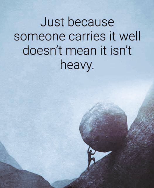 aacif_dar's tweet photo. Just because someone carries it  well doesn't mean it isn't heavy https://t.co/O51zQrwHDJ