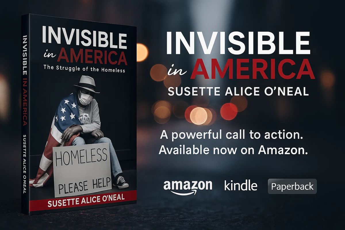 Authors__Glow's tweet photo. The most important book you’ll read this year. Invisible in America is more than insight—it’s impact. https://t.co/ehA82lepPF @One67538Oneal #HomelessInAmerica #USHousingCrisis #EndHomelessnessUSA #AmericaHomeless https://t.co/boo4EMtmUv