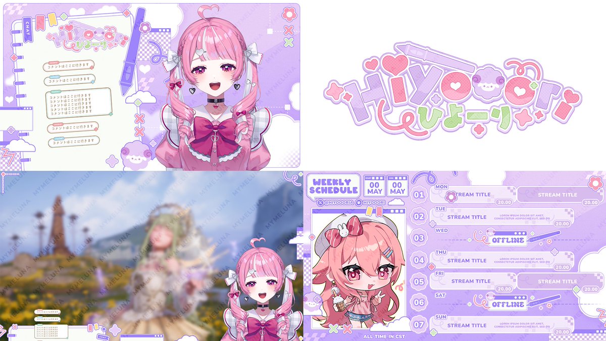 Custom Vtuber Package ✮⋆˙
- for hiyooori requested on #Vgencomm