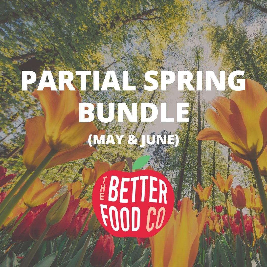 It's not too late to order the partial spring bundle! Get 2 meals in May and 2 meals in June at discounted prices. And you don't have to worry about reordering next month - one less thing to worry about and you save some money! 
betterfoods.ca/collections/sh…