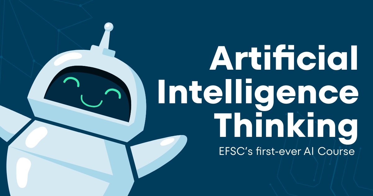 🤖 You don’t need to be a tech expert to understand artificial intelligence; you just need the right class. Registration is open for EFSC’s for-credit AI elective, CAI 1001, launching this fall!
Learn more: efsc.edu/AICourse25