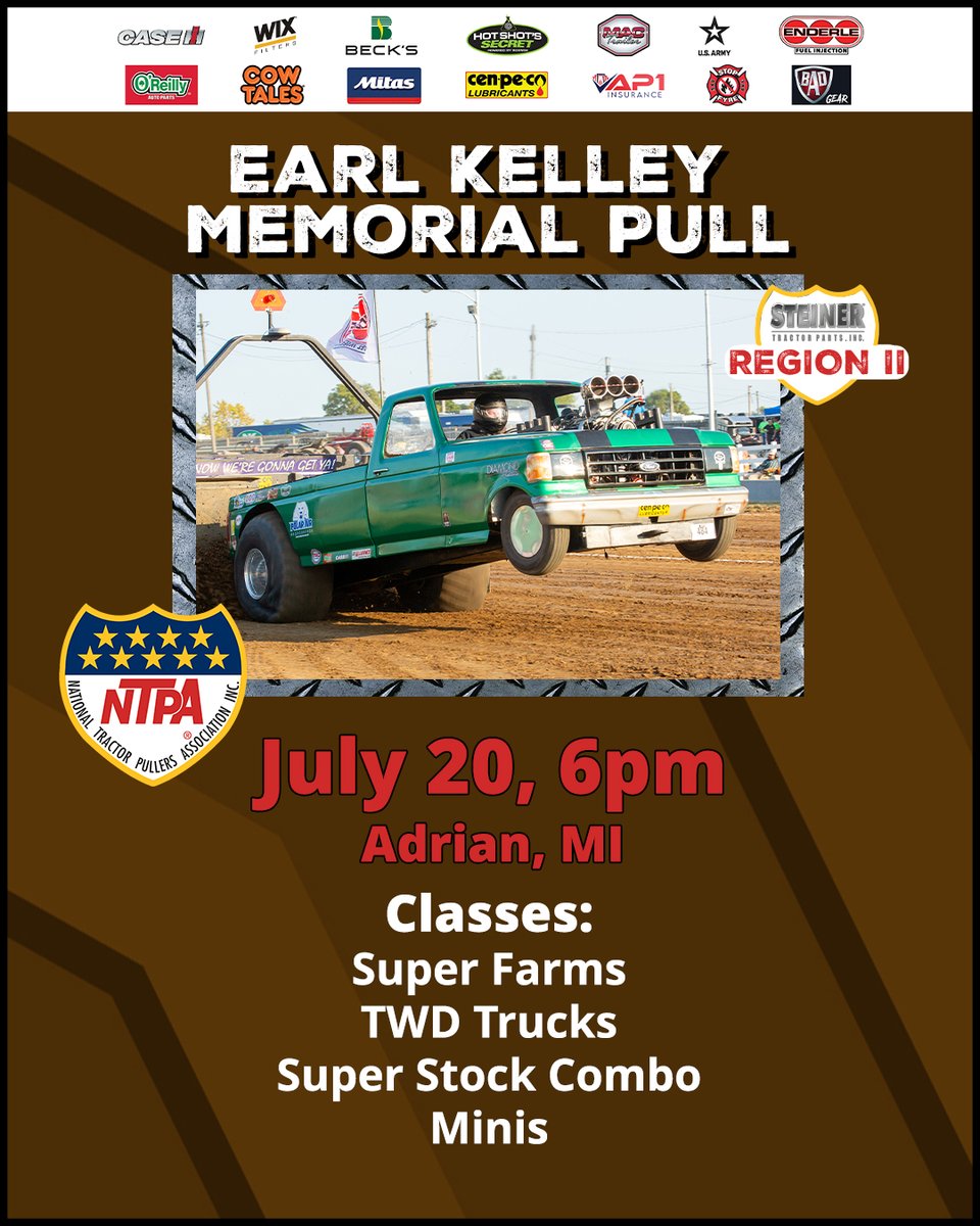 NTPApull's tweet image. Get ready for an adrenaline-pumping experience at the Lenawee County Fair Pull in Adrian, MI! Feel the excitement as powerful machines compete for glory in this thrilling event you won't want to miss! 🚜💥 #FairPull #AdrenalineRush #FamilyFun