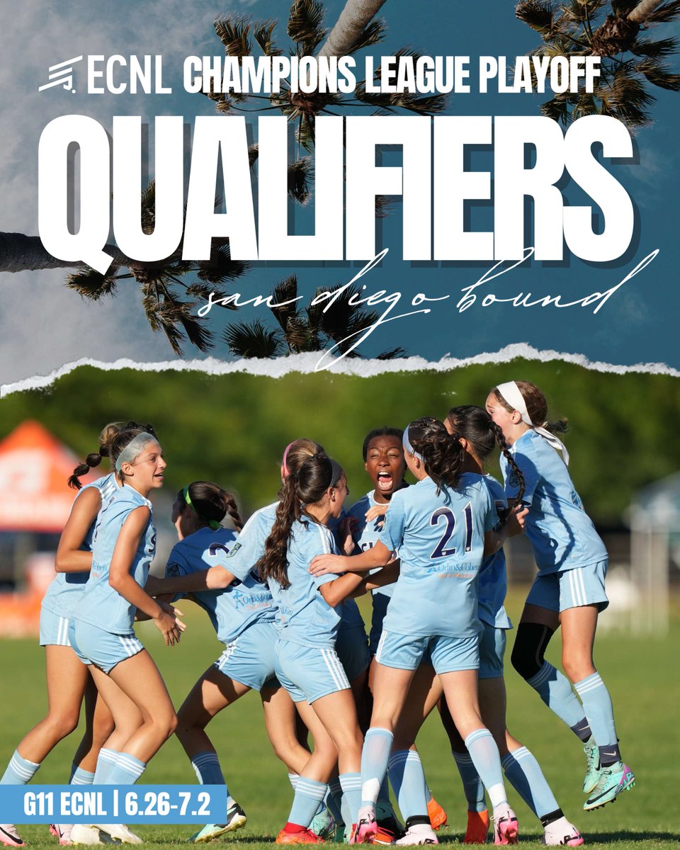 SUSA Academy (@susa_academy) on Twitter photo 🌴 SAN DIEGO BOUND‼️ Congratulations to our 4 SUSA ECNL Girls teams G08 ECNL, G09 ECNL, G10 ECNL, and G11 ECNL, on qualifying for the 2025 ECNL Champions League Playoffs in California from June 26th to July 2nd! <a href="/ECNLgirls/">ECNL Girls</a> <a href="/TheSoccerWire/">SoccerWire</a> <a href="/TopDrawerSoccer/">TopDrawerSoccer</a> 🌴 SAN DIEGO BOUND‼️ Congratulations to our 4 SUSA ECNL Girls teams G08 ECNL, G09 ECNL, G10 ECNL, and G11 ECNL, on qualifying for the 2025 ECNL Champions League Playoffs in California from June 26th to July 2nd! <a href="/ECNLgirls/">ECNL Girls</a> <a href="/TheSoccerWire/">SoccerWire</a> <a href="/TopDrawerSoccer/">TopDrawerSoccer</a>