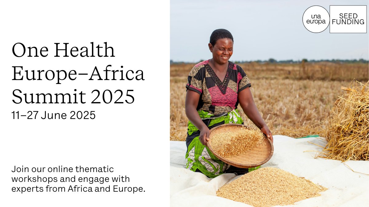 🌍 #OneHealth Europe–Africa Summit 2025
📅 11–27 June 2025 | @unibo and online

Join this unique opportunity to strengthen Europe–Africa collaboration on global health issues through an international conference &amp; 12 thematic workshops.

Register by 3 June: site.unibo.it/una-europa/en/…