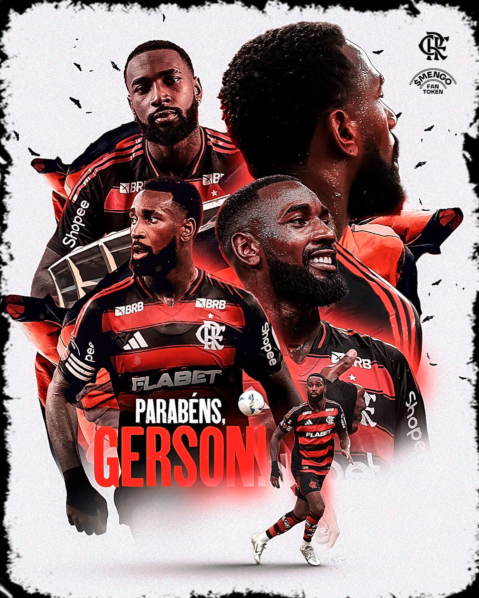 Quem também comemora mais um ano de vida no dia de hoje é o brabo da camisa 8: Gerson! O Coringa faz 28 anos nesta terça-feira. Feliz #aniversário, capitão. Tamo junto!