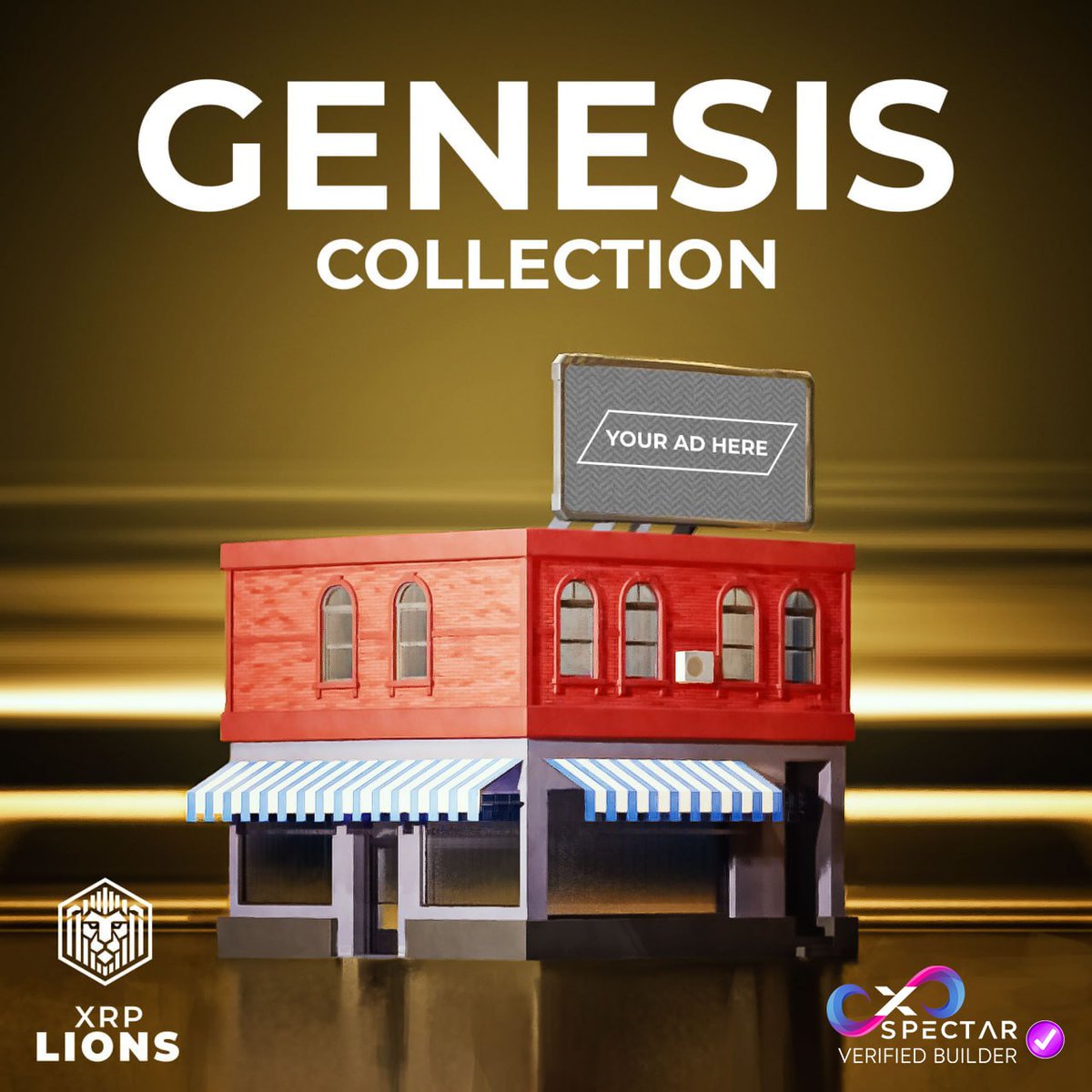 XRP_LIONS's tweet photo. The XRP Lion Genesis Buildings in @xSPECTAR Metaverse are perfect for virtual shops and Ecommerce!
Mint at https://t.co/2cQR0M4Wk7 and start monetizing today inside the Metaverse on $XRP today
#NFT #XRP #Metaverse #Xspectar #XRPLion #MetaverseCommerce #NFTDrop #XRPLedger @XRPLions @xrpcafe @EpicGames @JSFILMZ0412 @NetVRk @punk6529