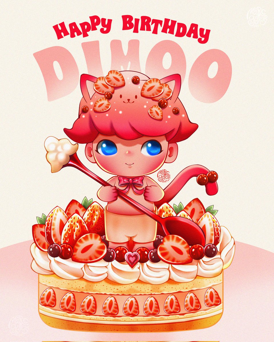 marcgarts's tweet photo. Happy 8th Birthday Dimoo! 💖🍓☁️
One of my fave IP's from @POPMARTGlobal
Manifesting for more secrets 🍓☁️
#Dimoo #DimooWorld #PopMart #DimooPopmart #Art #Strawberry #Blindbox #Dimoo8thBirthday #Birthday #DimooBirthday https://t.co/SeE1kXnRNX