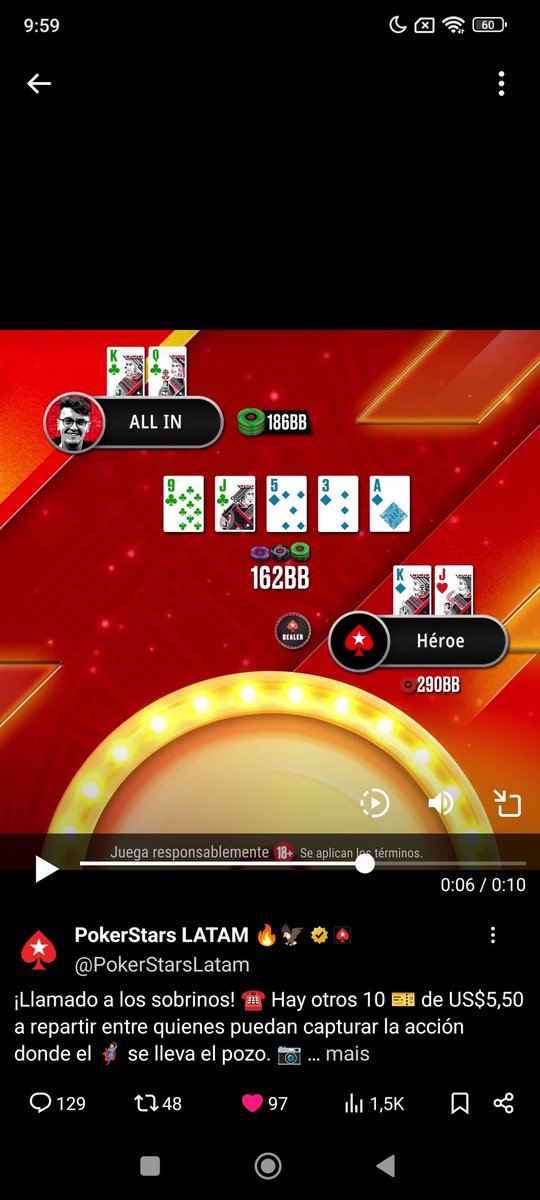 LucimaraMoreno2's tweet photo. @PokerStarsLatam [mara8090] #SCOOP https://t.co/FFn94VfttJ