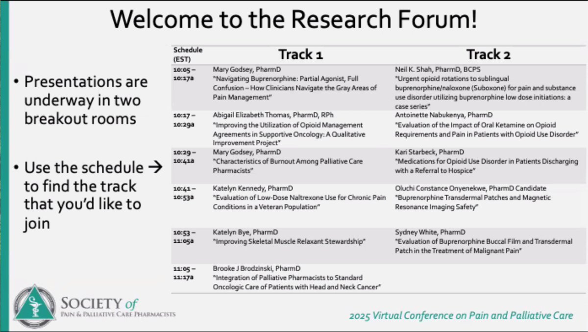 The <a href="/SPPCP_Official/">SPPCP</a>  Research Forum is starting now! Great line up of topics and presenters!