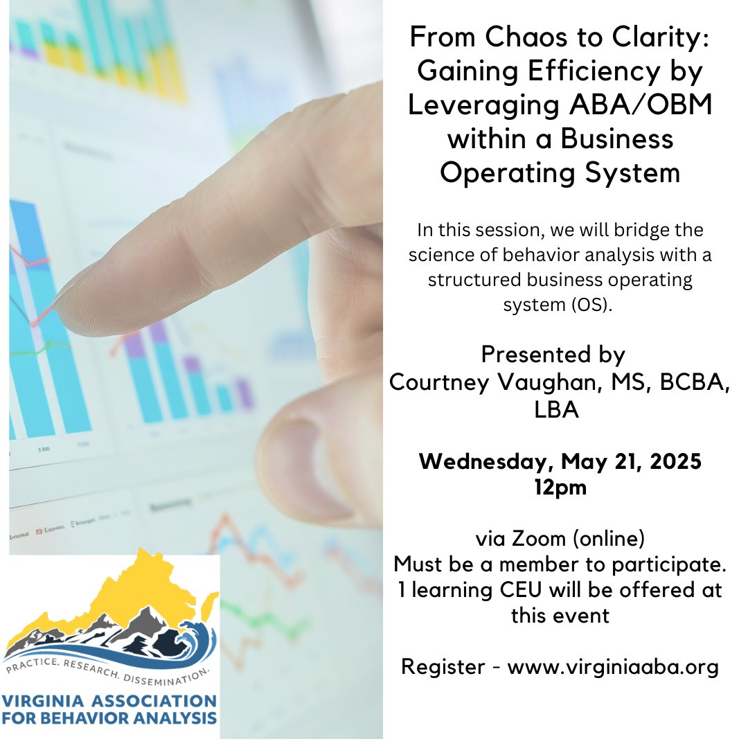Last chance to register for our May webinar! Free for VABA members! For more information and to register, visit bit.ly/4jZ4ILr