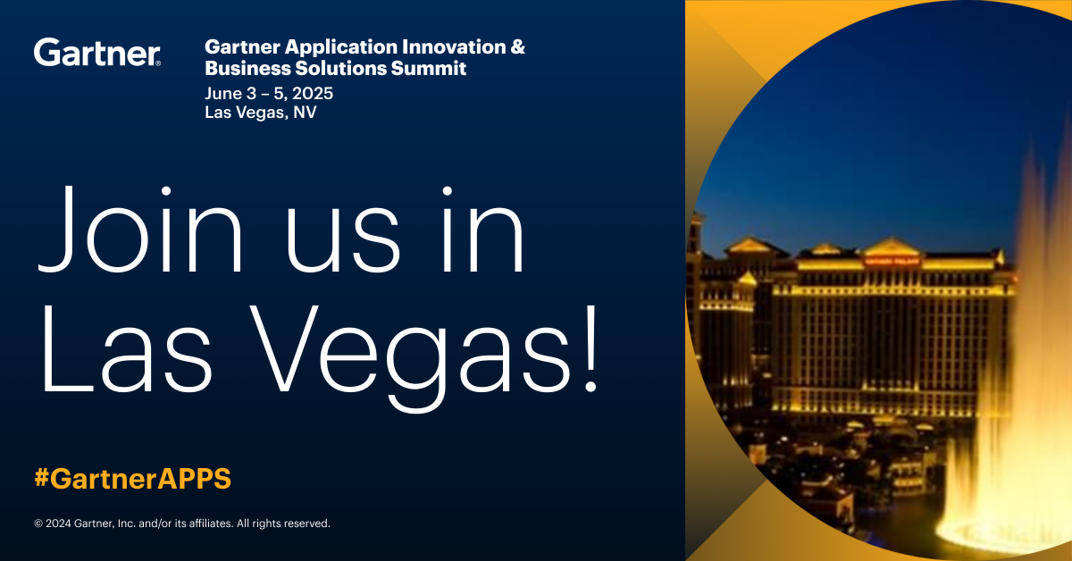 Kerry_Rea's tweet photo. [#GovIT Pros] Ready to navigate the limitless opportunities for application innovation head on? Register today for the @Gartner_inc Application Innovation &amp; Business Solutions Summit 2025, June 3 - 5 in #LasVegas.  Save your seat 👉https://t.co/zYSSW1mCtI https://t.co/67ZDWX673z