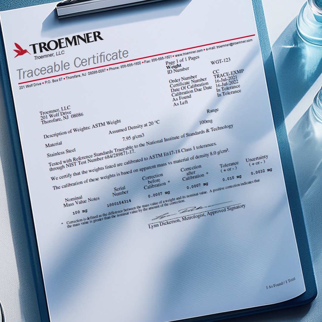 Troemner's tweet photo. 📏 Need traceability without stringent regulations? Check out our Traceable Certificate!

Perfect for labs that value accuracy without the extra requirements. 💼 

🔗https://t.co/jXRwJdkVyh 

#Calibration #Traceability #Troemner https://t.co/CsxWw2WWDm