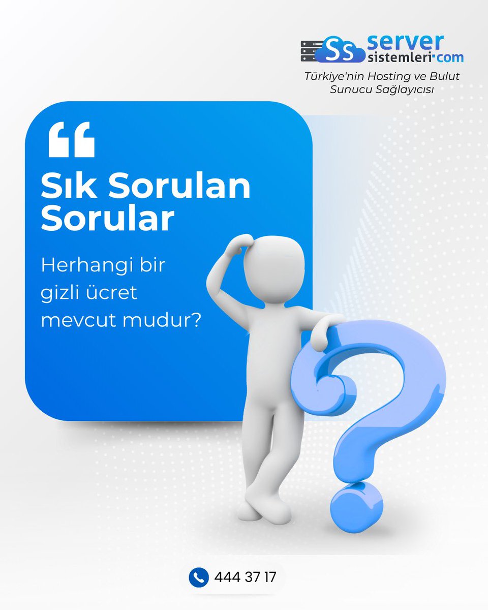 Cloud Web Hosting paketlerinde gizli ücret yok! Yalnızca yasal vergilerle hizmet alırsınız.
#ŞeffafHizmet #HostingFiyatları #ServerSistemleri #GizliÜcretYok #WebHosting