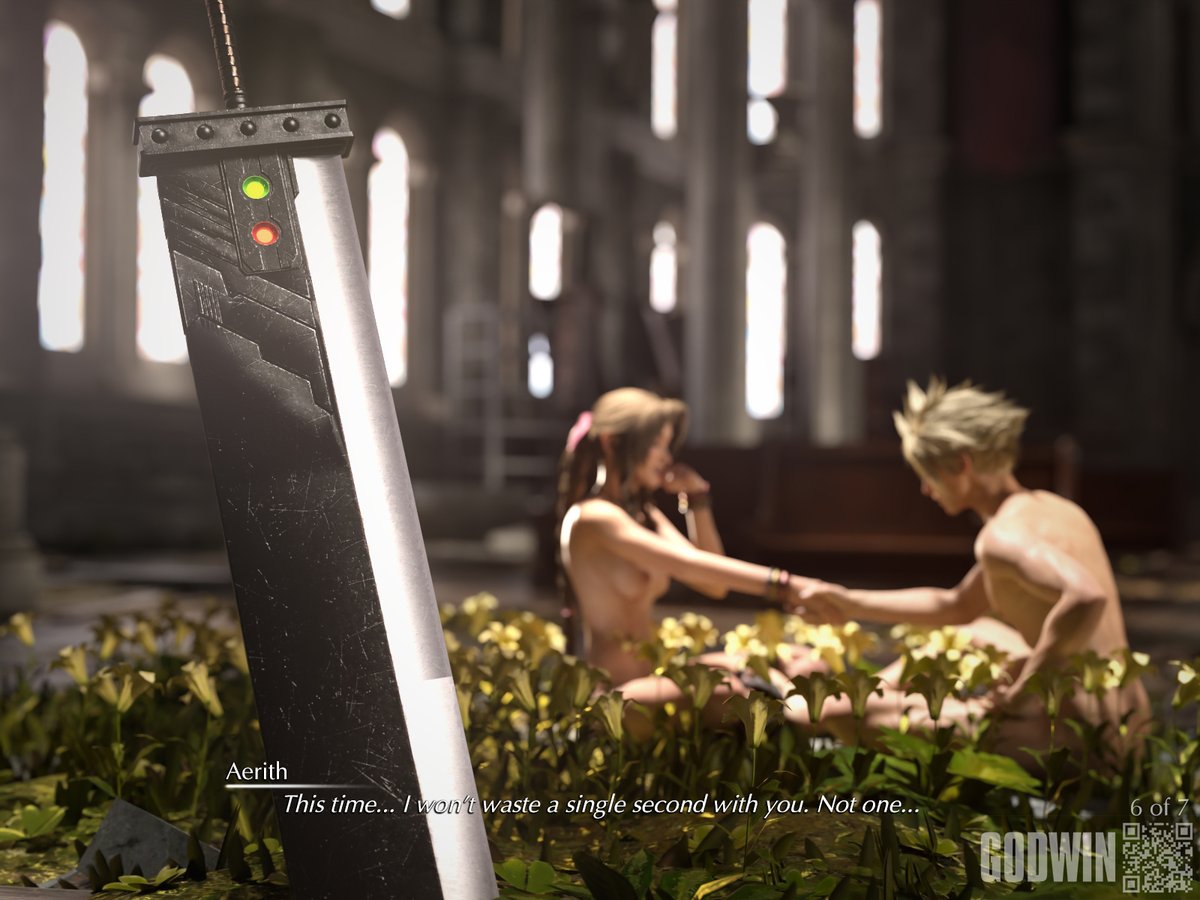 GODWIN3D's tweet photo. The Flowergirl - Finale! 
Aerith forgot the next part of the game...

You can get the alts and full bj scene at the link in my bio for supporters! Thank you reposters! 🫶
#rule34 #comic #porn #3dcg #3dart #r34 #nsfw #finalfantasyvii #ff7r #hentai https://t.co/OQeskT98Dw