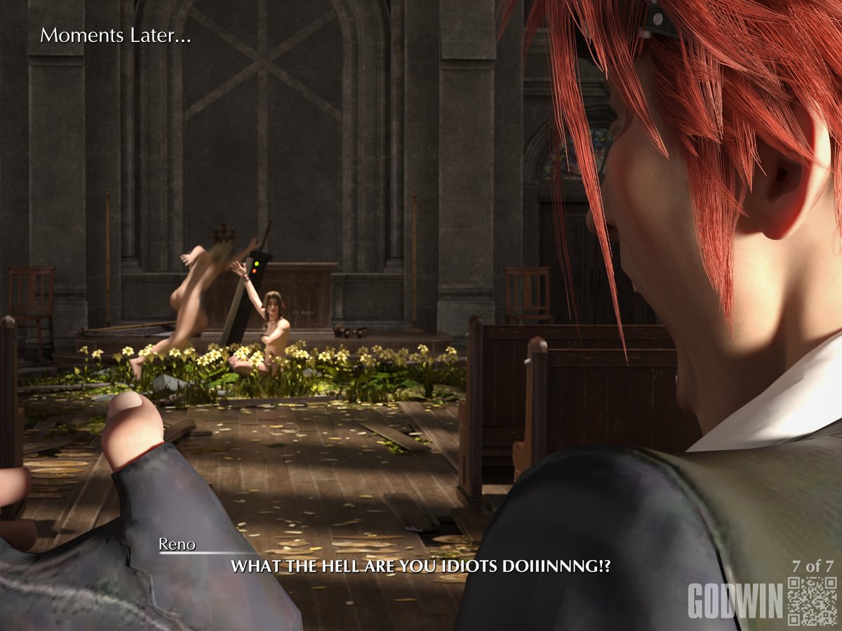 GODWIN3D's tweet photo. The Flowergirl - Finale! 
Aerith forgot the next part of the game...

You can get the alts and full bj scene at the link in my bio for supporters! Thank you reposters! 🫶
#rule34 #comic #porn #3dcg #3dart #r34 #nsfw #finalfantasyvii #ff7r #hentai https://t.co/OQeskT98Dw