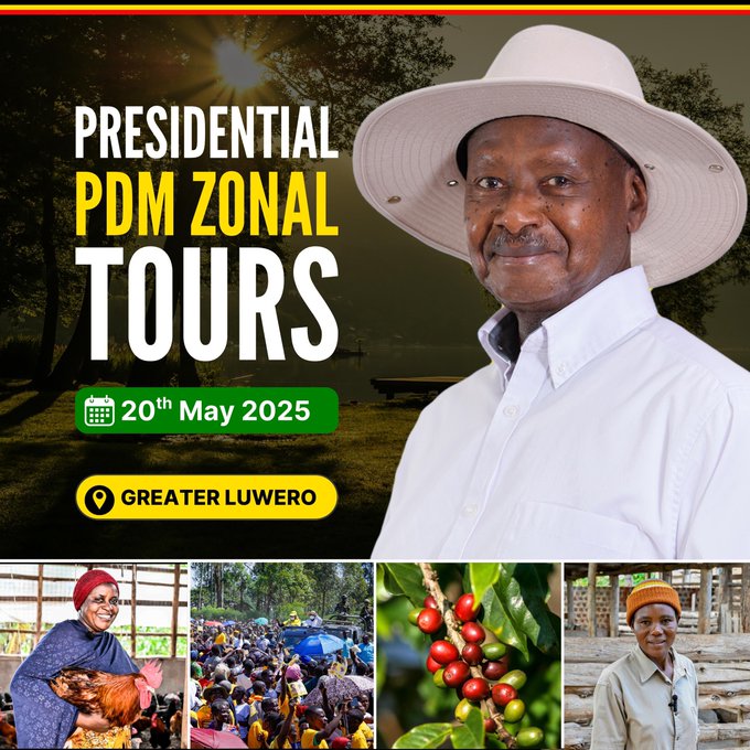 President Museveni starts his PDM assessment tour in Greater Luwero.
#Radio5News