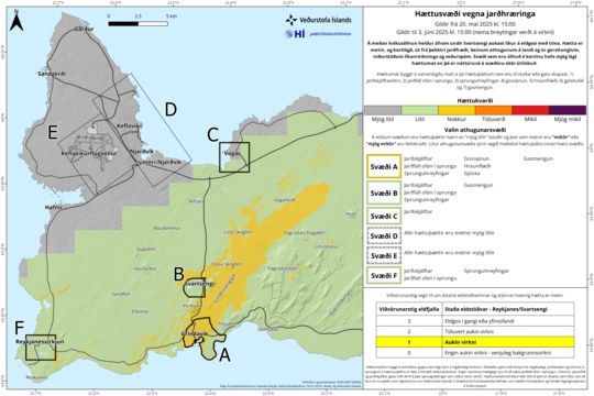 #Iceland #Sundhnuka 
IMO Update
Land rise continues in #Svartsengi . Based on the rate of the recent magma accumulation, the likelihood of a new eruption is increasing as the fall progresses.  Seismic activity is decreasing, hazard assessment unchanged.
vedur.is/um-vi/frettir/…
