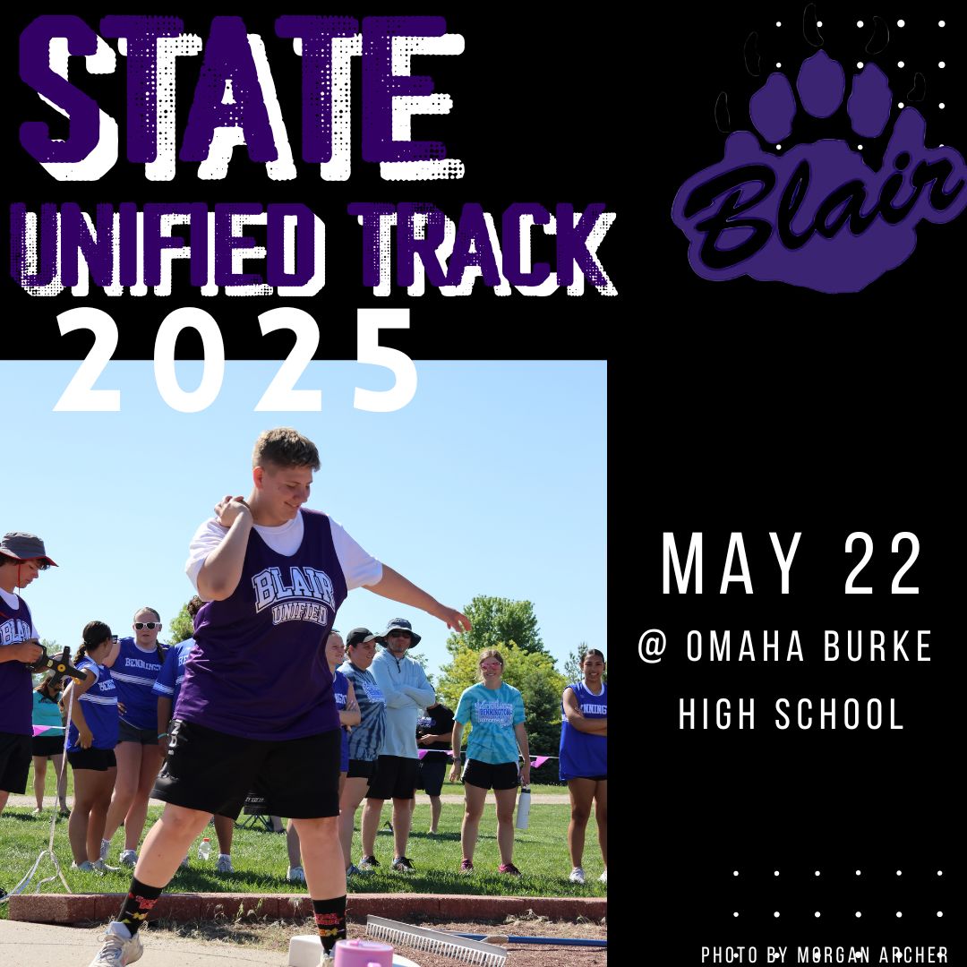 Blair High School (@bhsblair) on Twitter photo Good luck to our Unified Athletes at State Track today! GO BEARS! <a href="/blairunified/">Blair Unified Sports & Activities</a> Good luck to our Unified Athletes at State Track today! GO BEARS! <a href="/blairunified/">Blair Unified Sports & Activities</a>