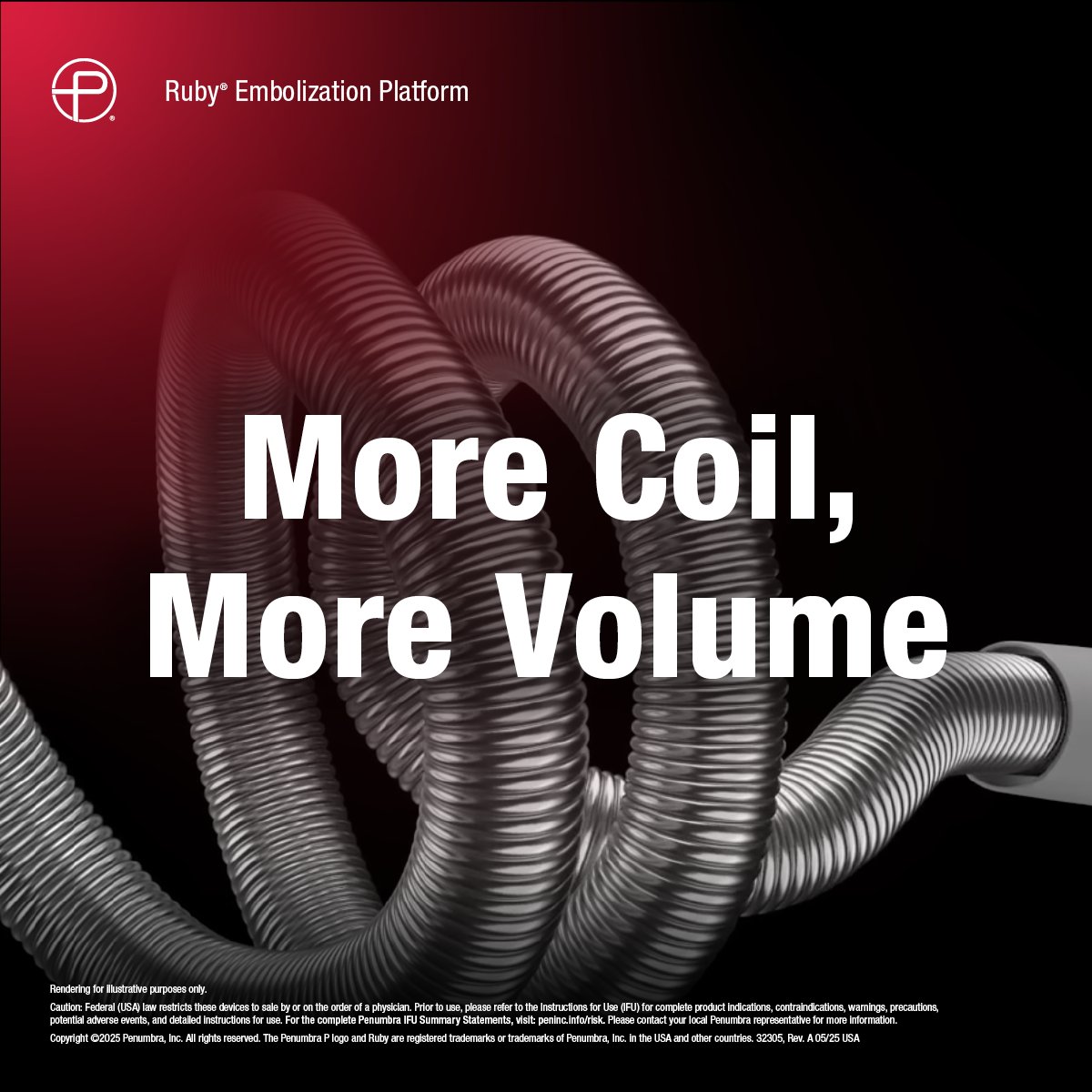 PenVascular's tweet photo. US HCPs: #RubyXL is the latest addition to the #RubyEmbolizationPlatform, designed to simplify embolization procedures in large, high-flow vasculature. #NewClassOfCoil #SomethingBIGIsHERE
Rx only. Risk: https://t.co/SILdiRZoH4 Clinical results may vary https://t.co/j1jSmzF0r4