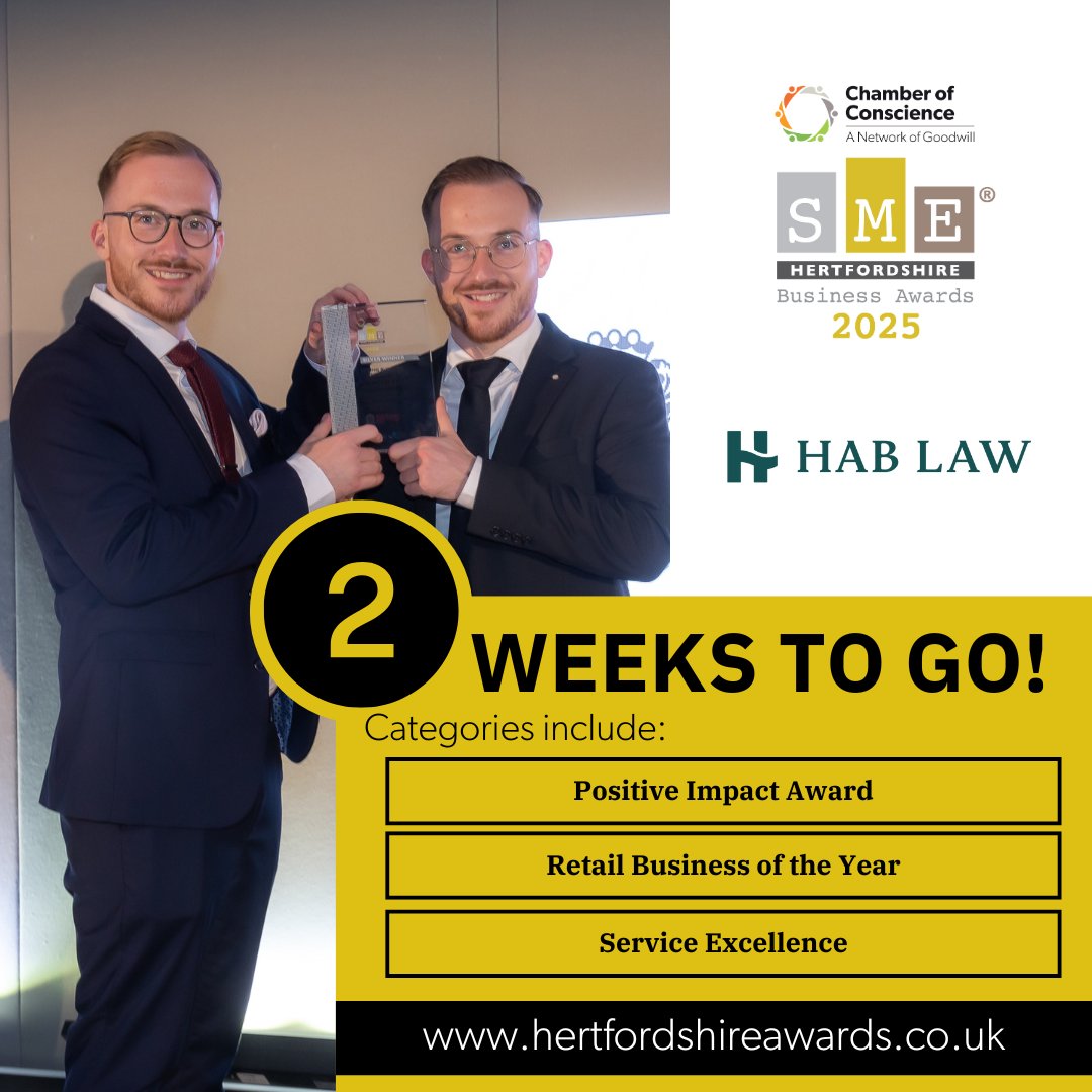 🥳 The SME Hertfordshire Business Awards provide an excellent opportunity for any SME in the county to enhance their visibility, credibility, and celebrate excellence!

DON’T miss out, enter TODAY 👉 tinyurl.com/4wsm8ftz 

Join our workshop HERE  👉 tinyurl.com/yx6hawcz