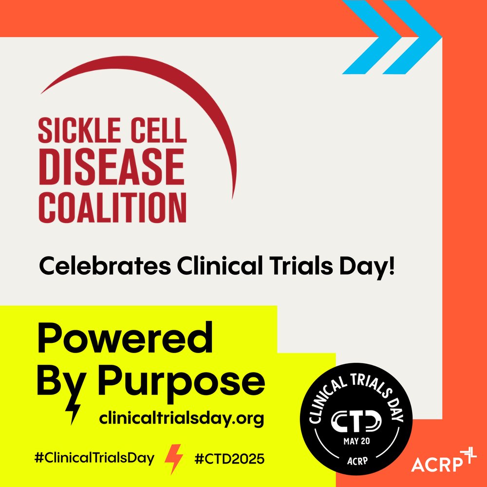 Join us in celebrating #ClinicalTrialsDay! Clinical trials bring hope &amp; better treatments for those with #sicklecell. We're grateful to the researchers, healthcare teams, &amp; warriors who make it possible. Explore <a href="/SCDAAorg/">SCDAA</a>'s clinical trial resources: ow.ly/RW4o50VVy7l