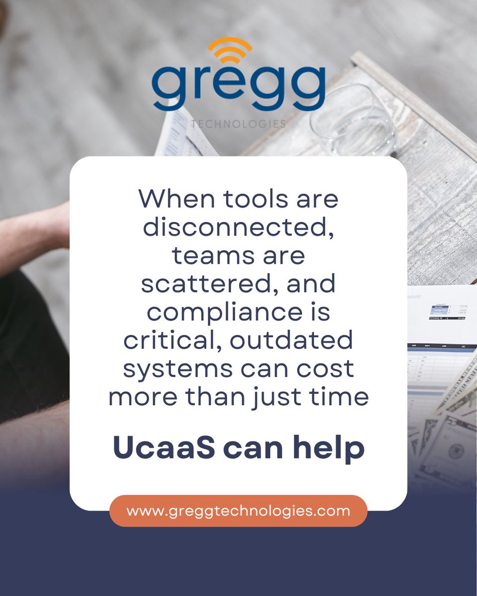 GreggTech's tweet image. Whether you&apos;re running a legal practice, accounting firm, consulting agency, or AEC group, your business runs on communication.

Are you ready to learn more? Visit our website today!

#accounting #legalpractice #unifiedcommunicationsasaservice #ucaas #cloud #tech