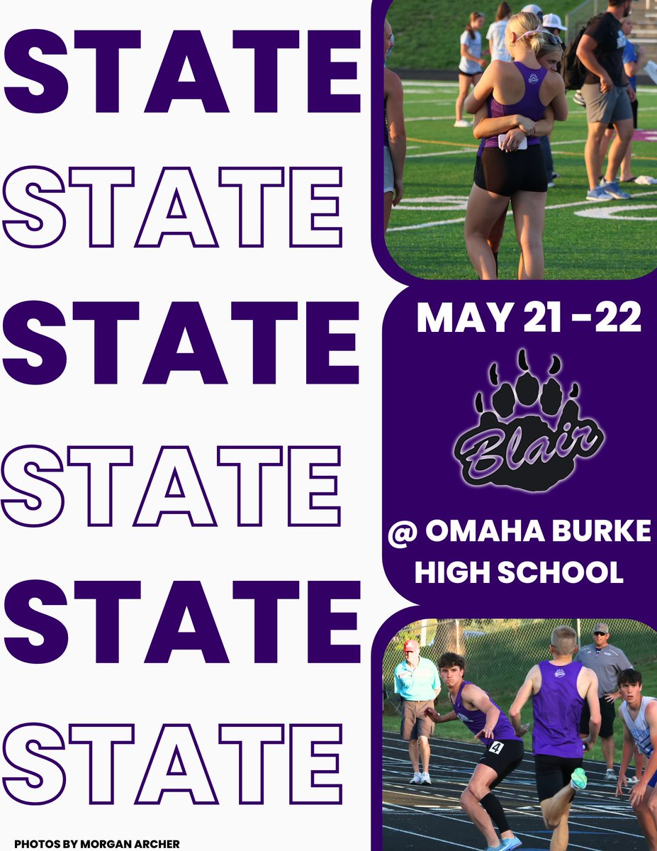 Blair High School (@bhsblair) on Twitter photo Our Blair Bears are competing at State Track and Field today and tomorrow! Good luck, athletes! <a href="/BlairTrackTeam/">BLAIR Track & Field</a> Our Blair Bears are competing at State Track and Field today and tomorrow! Good luck, athletes! <a href="/BlairTrackTeam/">BLAIR Track & Field</a>