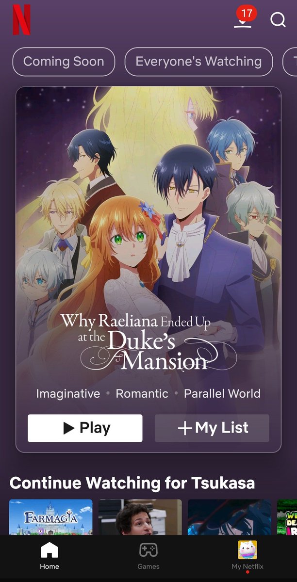 It's finally on Netfliiiiix! Sadly I can't watch this with my coworker during lunch anymore because of some silly no phones rule at the studio 🥹