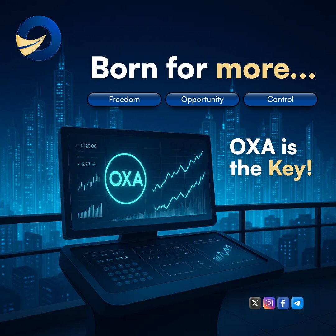 You were born to believe in more.

More freedom. 
More opportunity. 
More control.

OXA is your path forward.
Be part of history.

Final chance to invest.

Fast &amp; Secure Digital Payments for Travel &amp; Stays

raydium.io/swap/?inputMin…

#FutureOfFinance #cryptocurrency #Travel