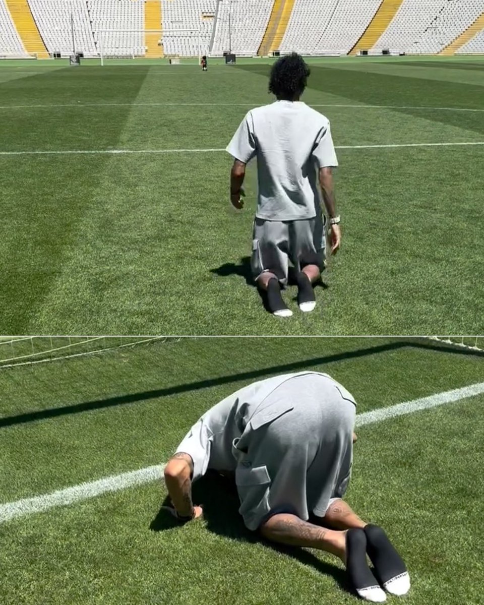 ESPN FC (@espnfc) on Twitter photo Raphinha covered the length of the Montjuic pitch on his knees after completing a trophy-filled season with Barcelona.
In 2022, he did it with Leeds after securing survival for Leeds on the final day of the Premier League season.
Continuing on his tradition โค๏ธ Raphinha covered the length of the Montjuic pitch on his knees after completing a trophy-filled season with Barcelona.
In 2022, he did it with Leeds after securing survival for Leeds on the final day of the Premier League season.
Continuing on his tradition โค๏ธ