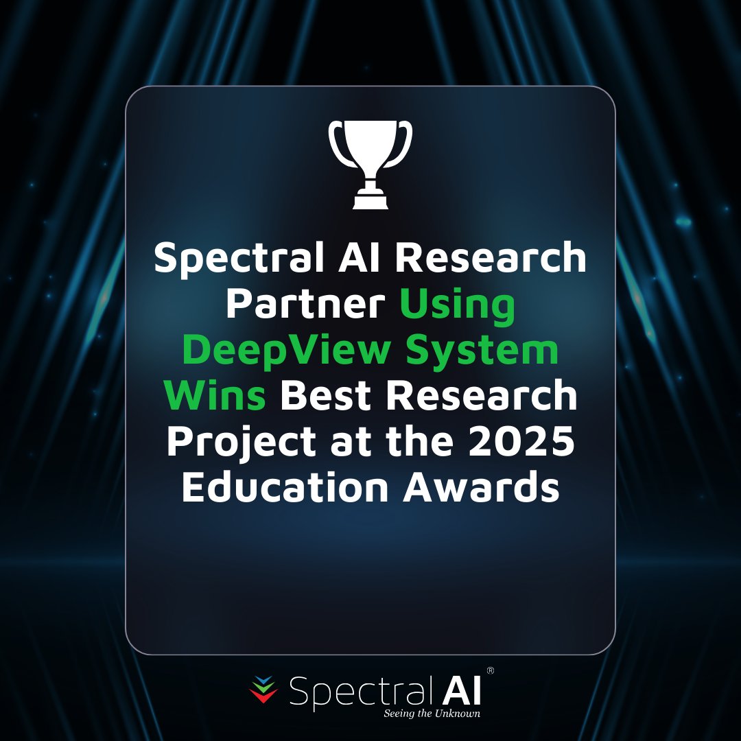Spectral AI (@spectral_mdai) on Twitter photo The Education Awards recognize, encourage and celebrate excellence in third-level education across Ireland, including both state-funded and private institutions.
Congrats to our partners <a href="/RCSI_SWaT/">Skin, Wounds and Trauma - SWaT Research Center</a>! Well deserved. 🏆
Read the full release investors.spectral-ai.com/news-releases/… The Education Awards recognize, encourage and celebrate excellence in third-level education across Ireland, including both state-funded and private institutions.
Congrats to our partners <a href="/RCSI_SWaT/">Skin, Wounds and Trauma - SWaT Research Center</a>! Well deserved. 🏆
Read the full release investors.spectral-ai.com/news-releases/…