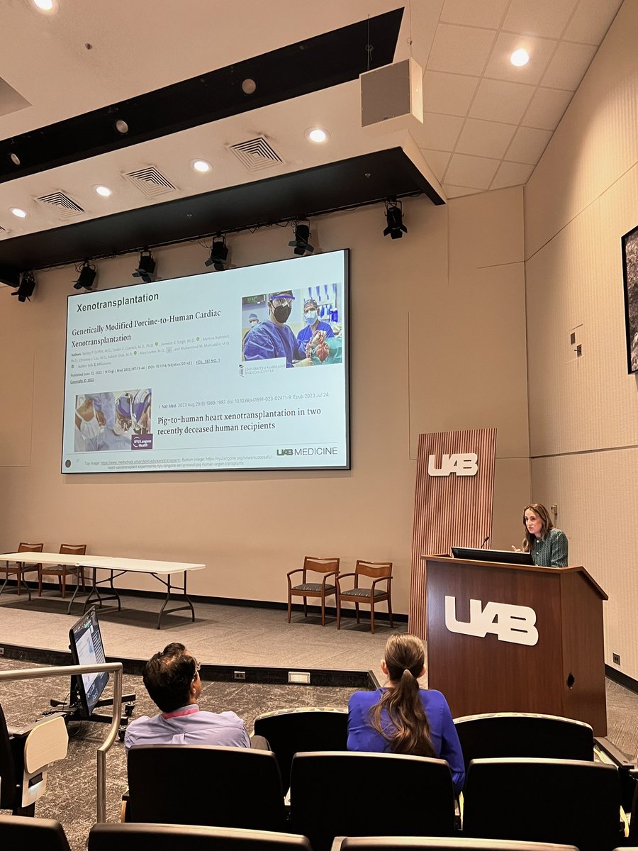 UABCTSResidency's tweet photo. Congrats to graduating @UABSurgery residents and incoming @uabctsresidency PGY6 fellows @MarviTariq and @CozetteKale for their inspiring Chief Grand Rounds this morning on the future of 🫀 transplant and endovascular aortic repair 🩸 

@herbchen @BenjaminWeiUAB #whyUABCT #AortaEd https://t.co/HELNuDlrUH