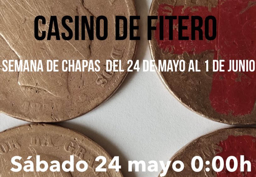 INICIO DEL TRADICIONAL JUEGO DE LAS CHAPAS SABADO 24 A LAS 0:00 H