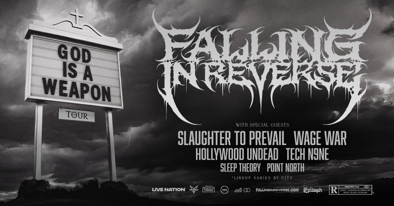 Pav_StarLake's tweet image. JUST ANNOUNCED 🚨
🎶 Falling In Reverse: God Is A Weapon Tour w/ Slaughter To Prevail, Hollywood Undead, & Point North
📆 Sept. 18th
🎟️ Presale Thursday 10am (code: FREESTYLE) | On Sale Friday 10am
bit.ly/3Fc4f9s
Part of the Minutemen Workforce Solutions Concert Series