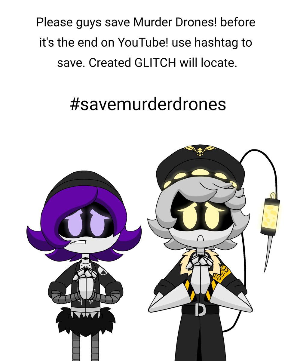 KelvenMathias's tweet photo. Please save Murder Drones! 🥺🙏🏼 #savemurderdrones #murderdrones #UziDoorman #SerialDesignationN #nuzi #nxuzi #ibispaint #ibisPaintX https://t.co/iuLyBg8uza