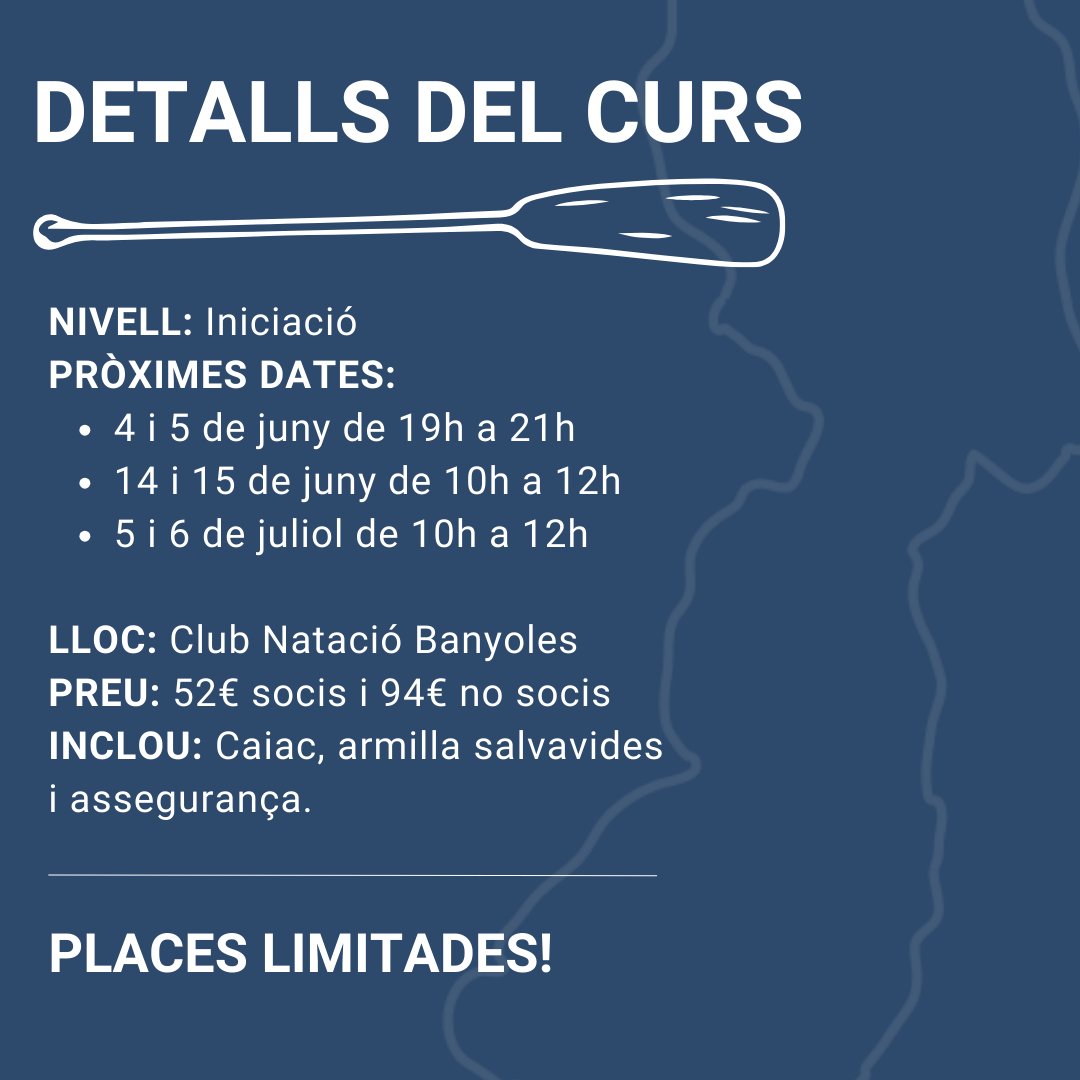 Obrim nous cursos de piragüisme per a adults🙌

Tota la informació 👉 bit.ly/435XZJp